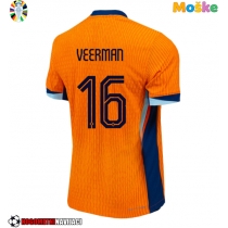 Moške Nogometnih dresov Nizozemska Joey Veerman #16 Domači EP 2024 Kratki rokavi